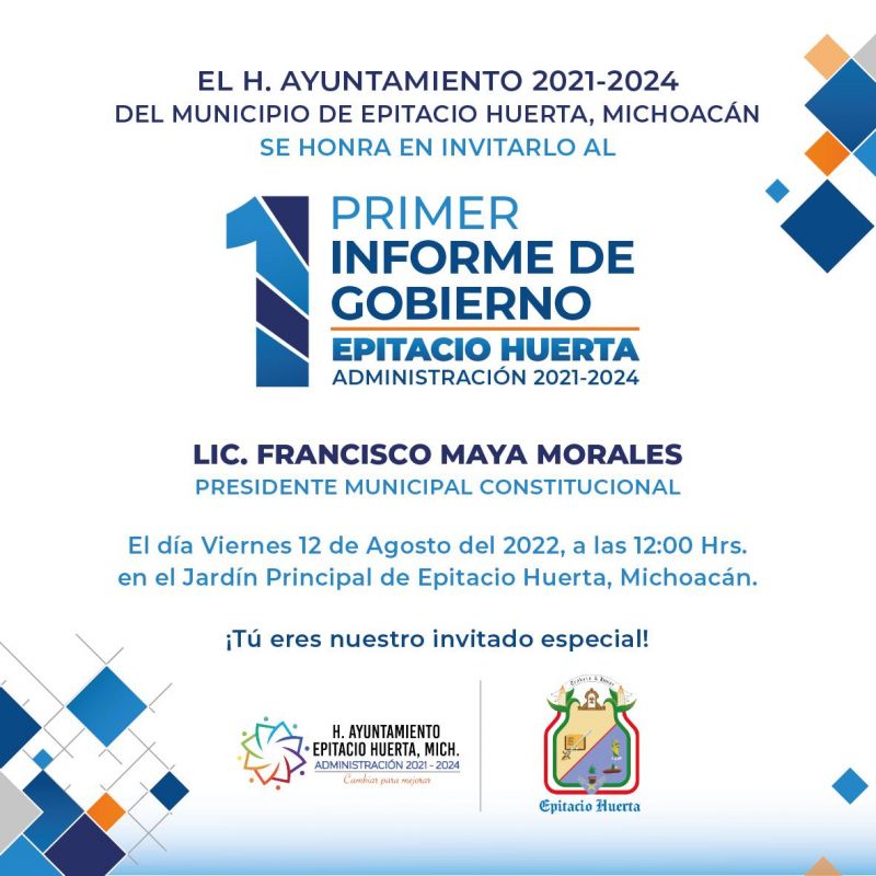 Invitación a 1er. Informe de Gobierno